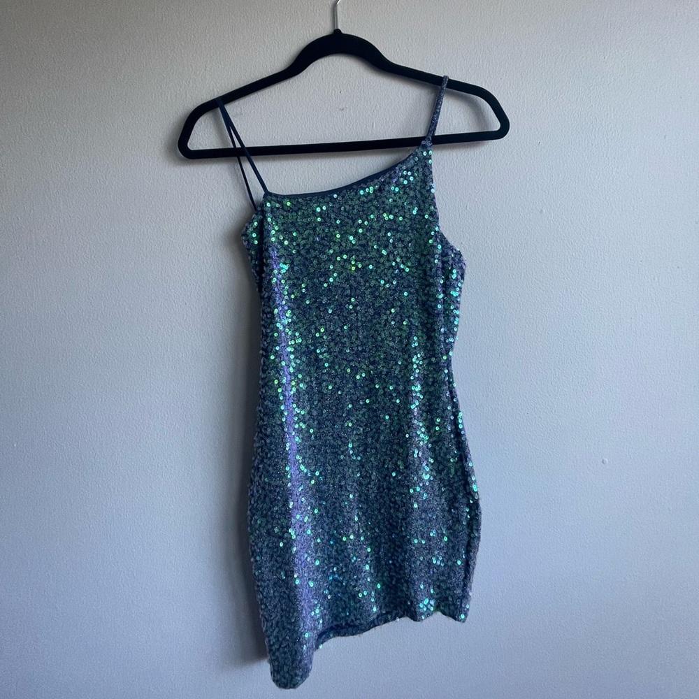 Sparkly blue dress